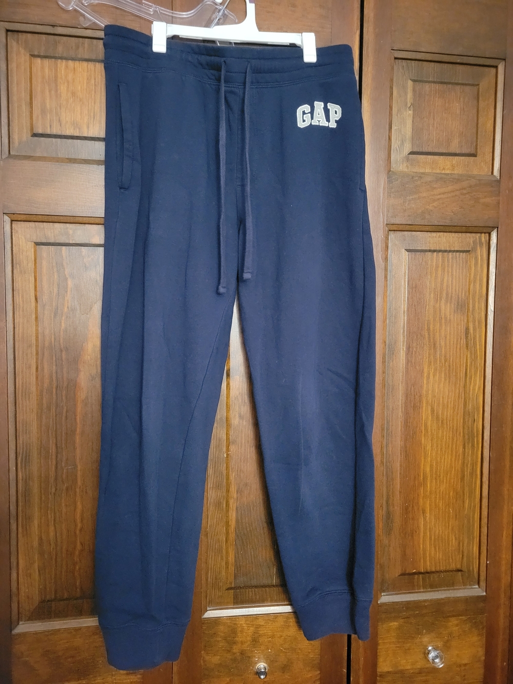 GAP Navy Drawstring Jogger Sweatpants with Logo